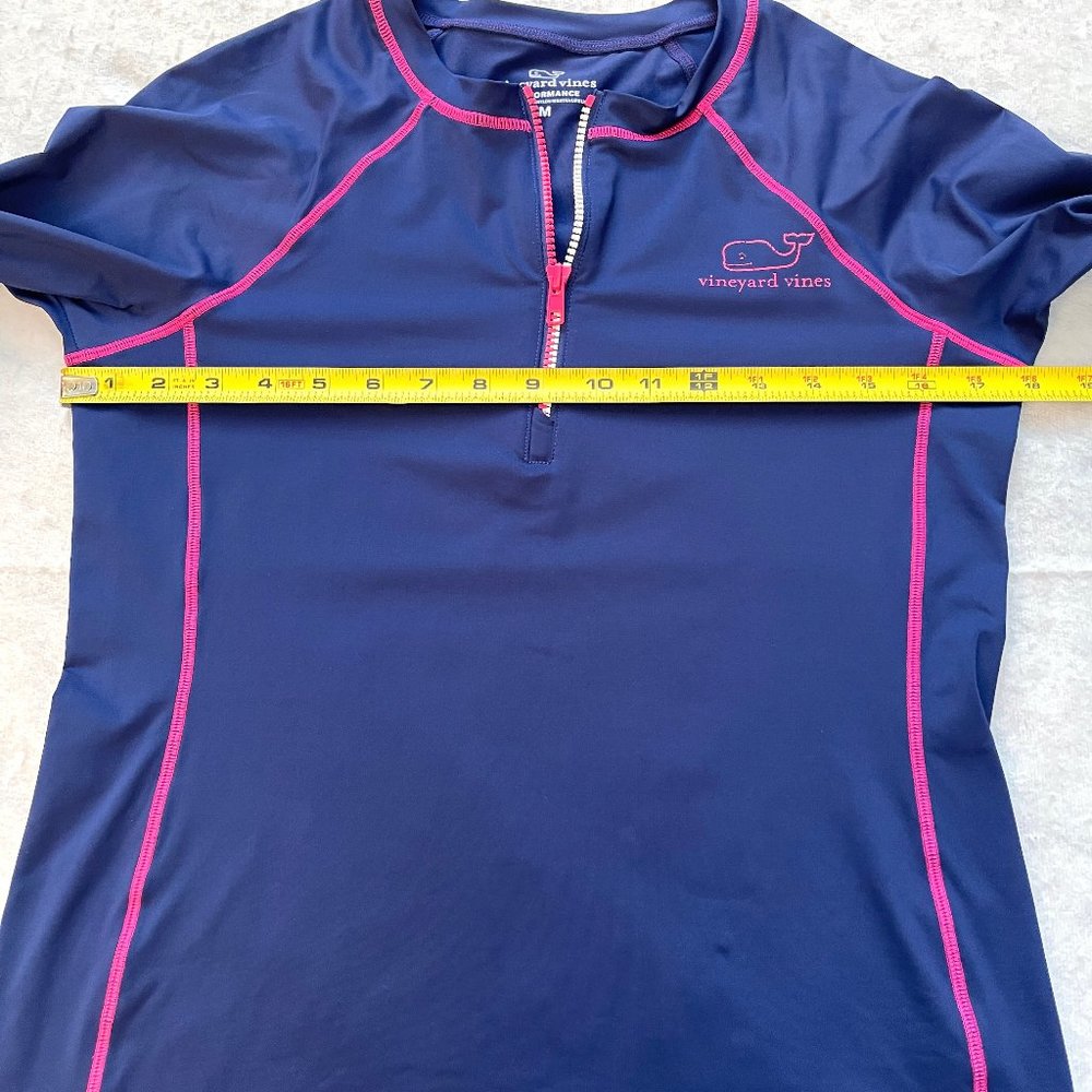 Vineyard vines long sleeve performance half zip top/pullover - Picture 4 of 8